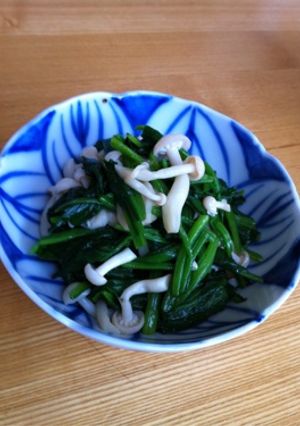 ほうれん草とブナピーのおひたし-レシピのメイン写真