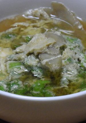 わさび菜と牛蒡の卵とじ-レシピのメイン写真