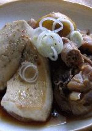 鶏ホルモンの煮込み豆腐-レシピのメイン写真