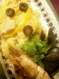 カレー風味のパエリア☆with菜の花-レシピのメイン写真