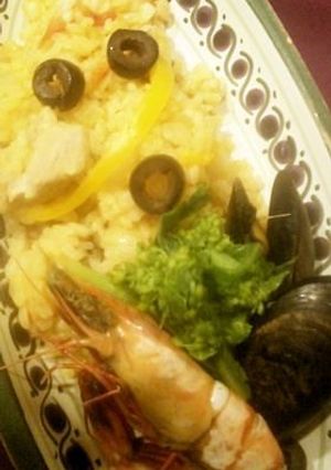 カレー風味のパエリア☆with菜の花-レシピのメイン写真