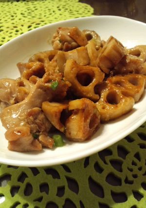 鶏肉とレンコンの照り焼き-レシピのメイン写真