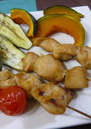 鶏肉の簡単串焼き＆野菜の旨味凝縮焼き-レシピのメイン写真