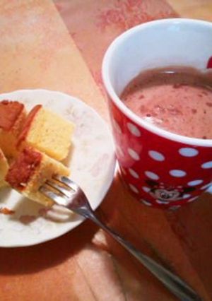 しっとり食感☺カステラのココアフォンデュ-レシピのメイン写真