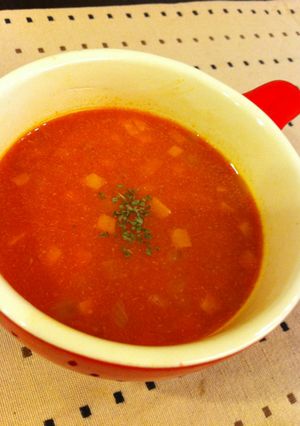 ✿野菜ジュース&豆乳のヘルシースープ✿-レシピのメイン写真