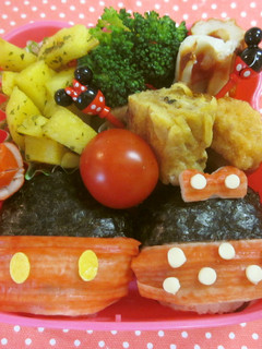 キャラ弁 簡単ミニー-レシピのメイン写真