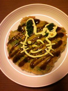 菜の花入りお好み焼き-レシピのメイン写真