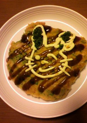 菜の花入りお好み焼き-レシピのメイン写真