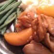 チキンと桃のスパイスビネガー煮