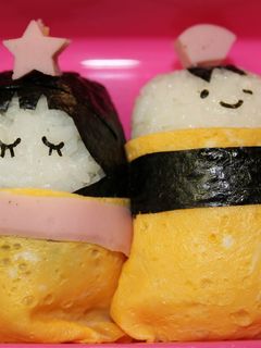 *キャラ弁*お雛さんのお弁当だよ。-レシピのメイン写真