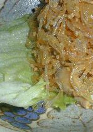 レタスに包んでしゃきっと春雨☆カレー風味で♪（これもノンオイル）-レシピのメイン写真