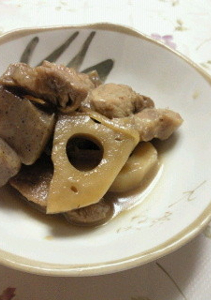 れんこんと豚肉のほっくり煮-レシピのメイン写真