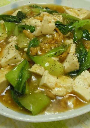 ちんげん菜と豆腐のサッと煮-レシピのメイン写真