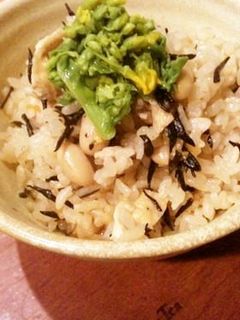 ✿ひじきの炊き込みごはんwith菜の花✿-レシピのメイン写真