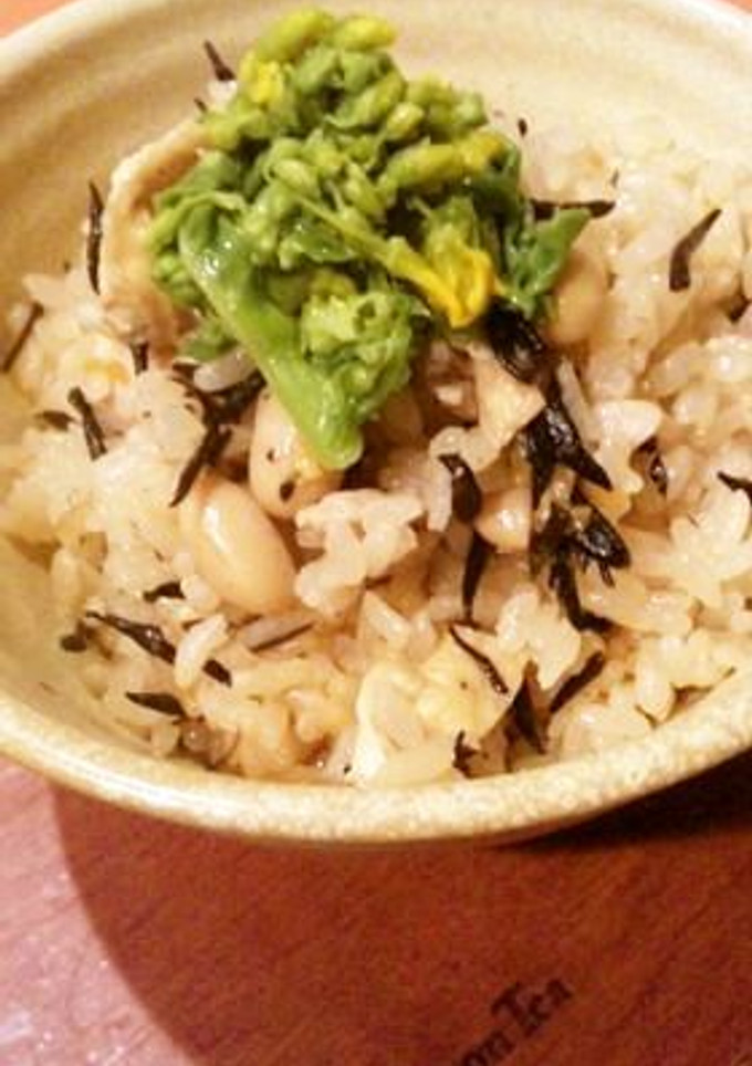 ✿ひじきの炊き込みごはんwith菜の花✿-レシピのメイン写真
