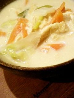 ❀白菜と油揚げの豆乳みそスープ❀-レシピのメイン写真