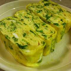 A picture of ねぎ卵焼き.