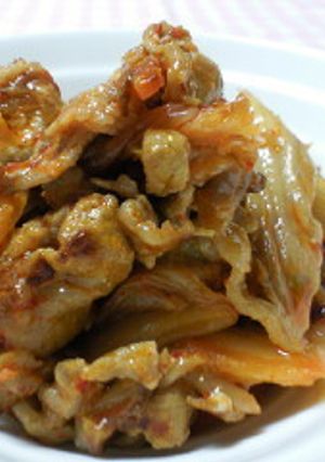 １ステップ 豚キムチ(ランチに☆丼に)-レシピのメイン写真