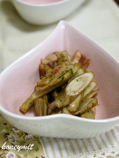 新ごぼうとベーコンの炒め物-レシピのメイン写真