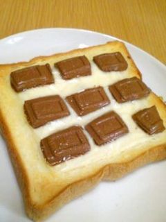 チョコチーズトースト☆シナモンがけ♪-レシピのメイン写真