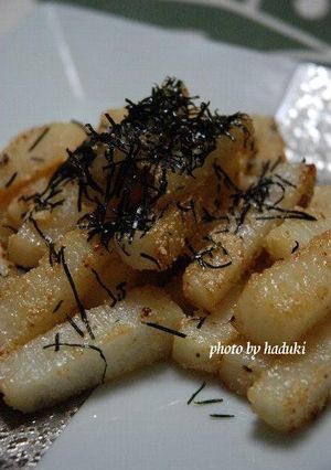長芋のバターめんつゆ炒めたらこ和え-レシピのメイン写真