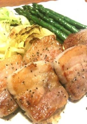 ☆塩豚のグリル☆春野菜添え-レシピのメイン写真