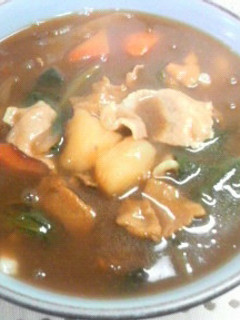 残ったカレーで、楽ちんなカレーうどん♪-レシピのメイン写真