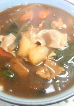 残ったカレーで、楽ちんなカレーうどん♪-レシピのメイン写真