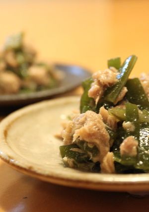 茎わかめとツナで一品おつまみ♪-レシピのメイン写真