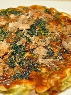 カリフラワーの葉でお好み焼き-レシピのメイン写真