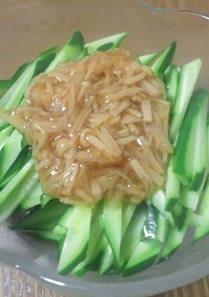お手軽☆キュウリとなめたけの和え物-レシピのメイン写真