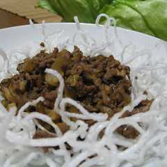 รูปของ ひき肉のレタス包み