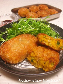 皮ごと♡かぼちゃコロッケ-レシピのメイン写真