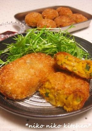 皮ごと♡かぼちゃコロッケ-レシピのメイン写真