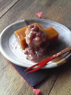 高級感あります♪かぼちゃ羊羹小豆しぐれ-レシピのメイン写真