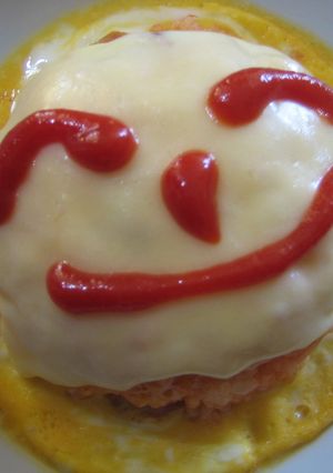 超簡単！ケチャップライス卵＆チーズのせ♪-レシピのメイン写真