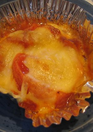 お弁当の1品!トマトのチーズ焼♪-レシピのメイン写真