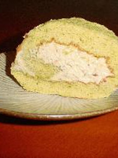 簡単!生どら風抹茶のロールケーキ♪-レシピのメイン写真
