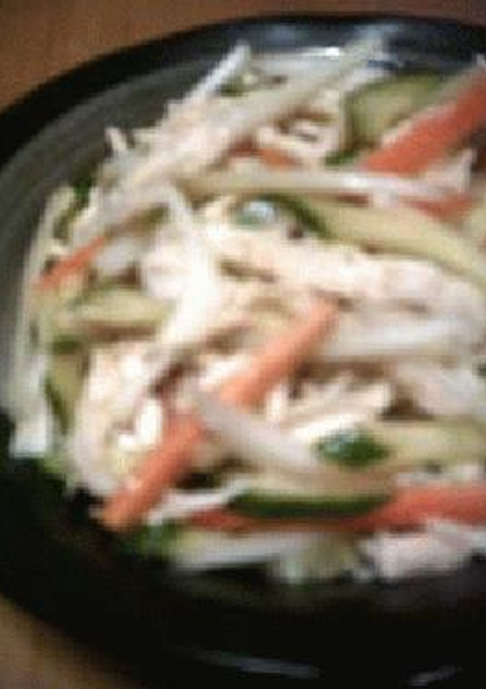 ささみ＋野菜のワサビ和え-レシピのメイン写真