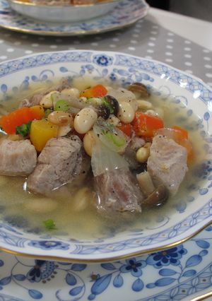 ポーク・ビーンズスープ　～炊飯器で～-レシピのメイン写真