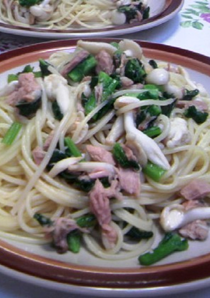 簡単菜花とツナの和風パスタ-レシピのメイン写真