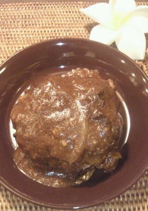 ☆とうふと生おからのハンバーグonハヤシ-レシピのメイン写真
