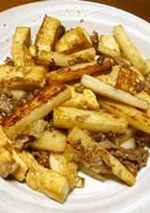 長芋と豆腐のヘルシー☆オイスター炒め-レシピのメイン写真