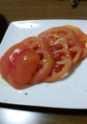 たった１分☆イタリア風トマトスライス-レシピのメイン写真
