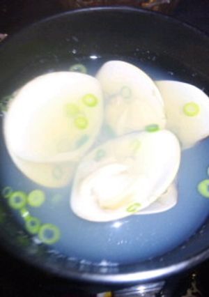 はまぐりの酒蒸し風♪お吸いもの-レシピのメイン写真