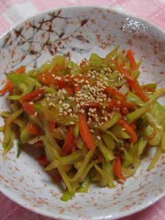 ブロッコリーの芯できんぴら♪-レシピのメイン写真