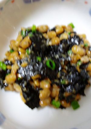 ヘルシー！味付け海苔納豆-レシピのメイン写真