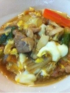 豚肉と白菜の甘辛卵とじ-レシピのメイン写真