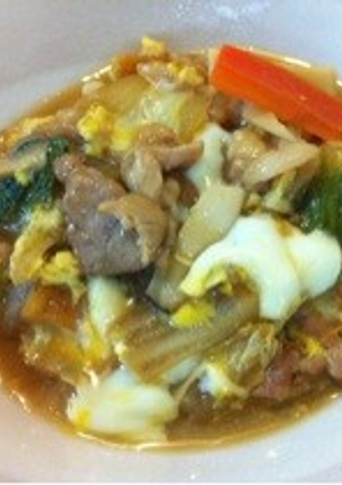 豚肉と白菜の甘辛卵とじ-レシピのメイン写真
