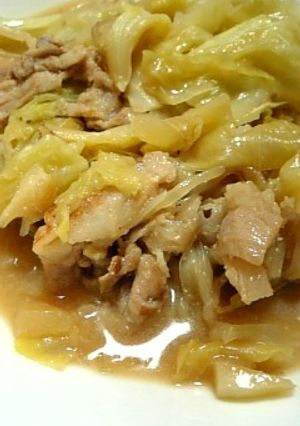簡単♪キャベツと豚の味噌煮込み-レシピのメイン写真